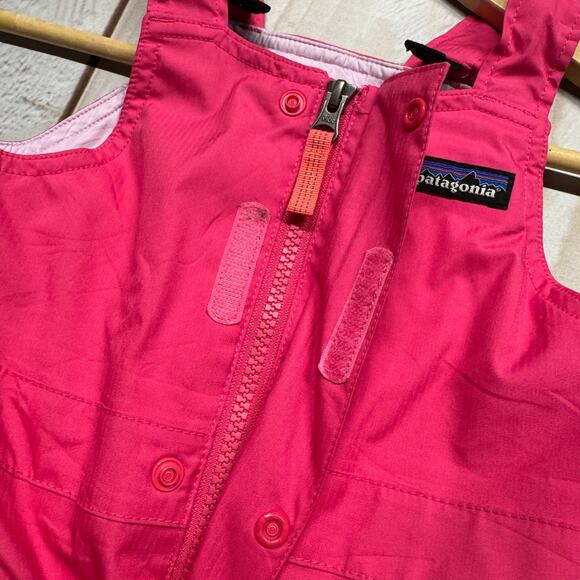 Patagonia Baby Snow Pile Overall Bibs Kids Size 2T H2NO Ski Pants Pink EUC - Picture 5 of 8